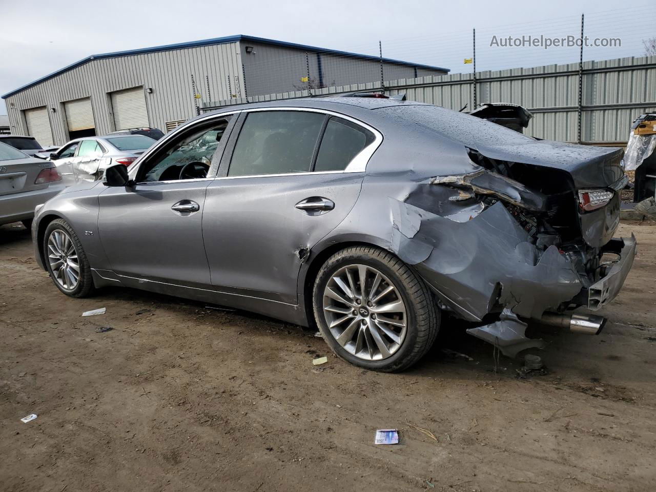 2019 Infiniti Q50 Luxe Gray vin: JN1EV7AP1KM518273