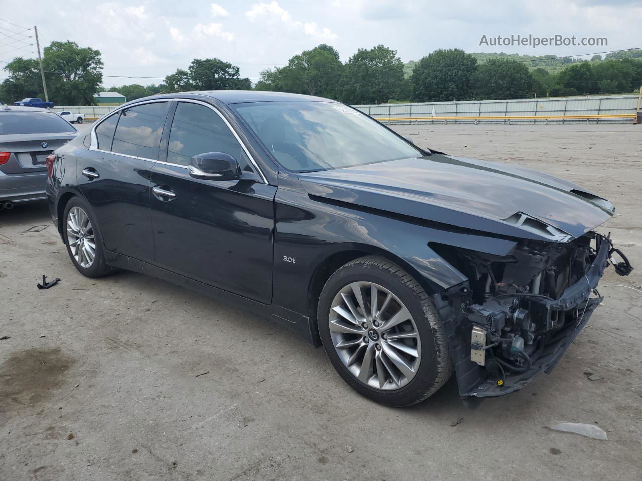 2019 Infiniti Q50 Luxe Black vin: JN1EV7AP1KM519102