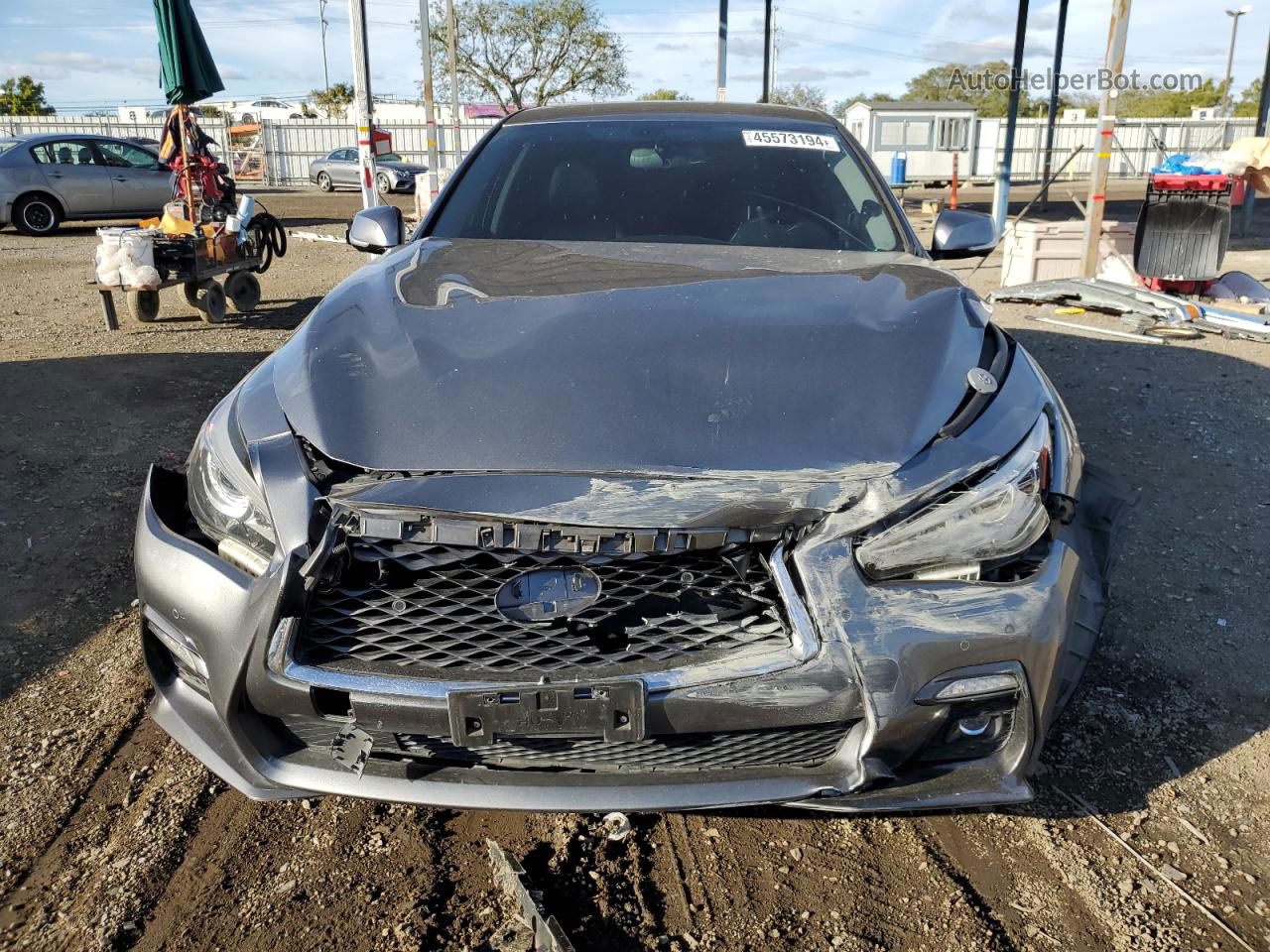 2019 Infiniti Q50 Luxe Серый vin: JN1EV7AP1KM541424