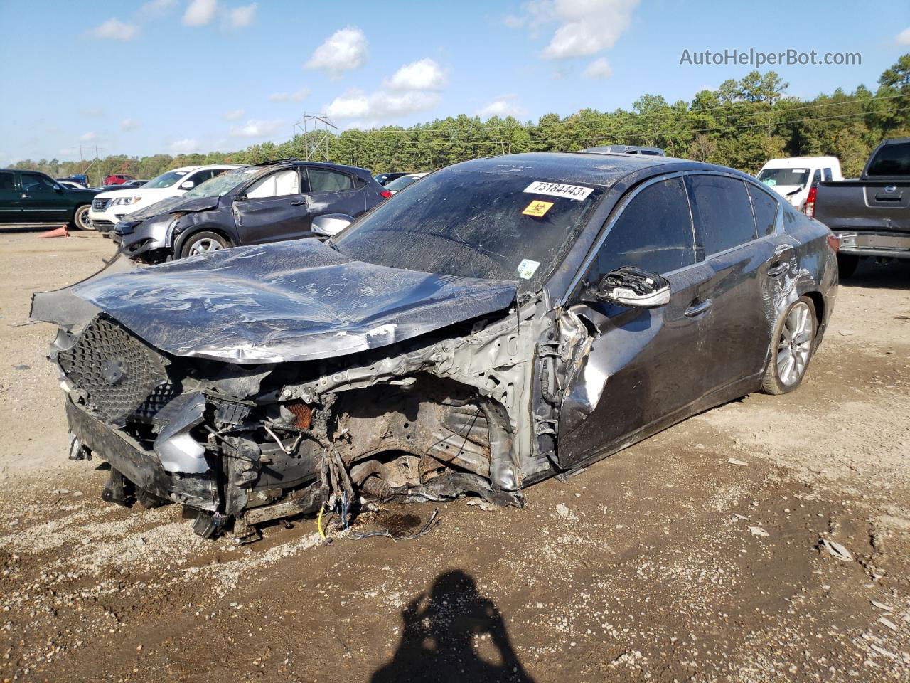 2019 Infiniti Q50 Luxe Gray vin: JN1EV7AP1KM541486