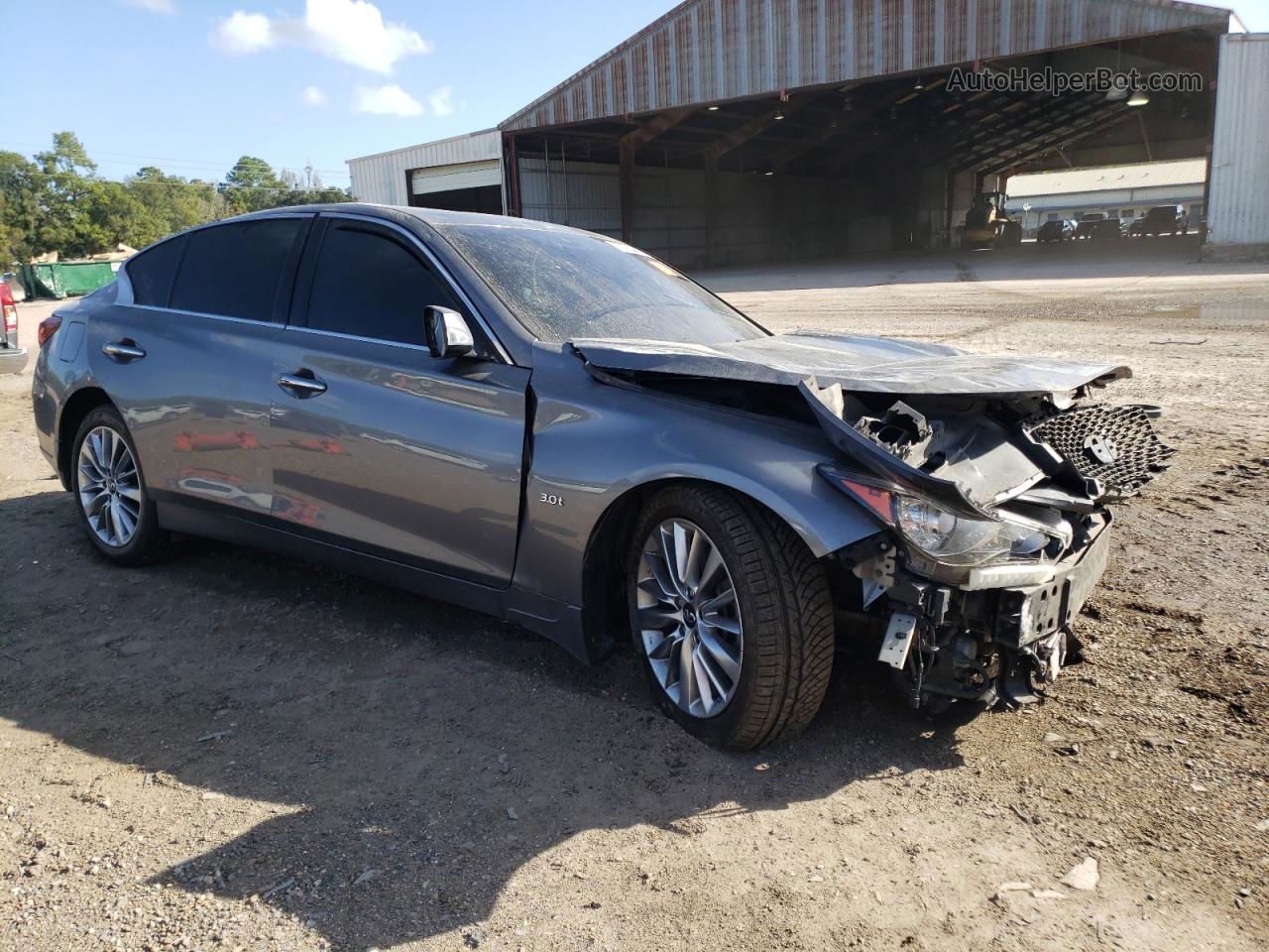 2019 Infiniti Q50 Luxe Gray vin: JN1EV7AP1KM541486