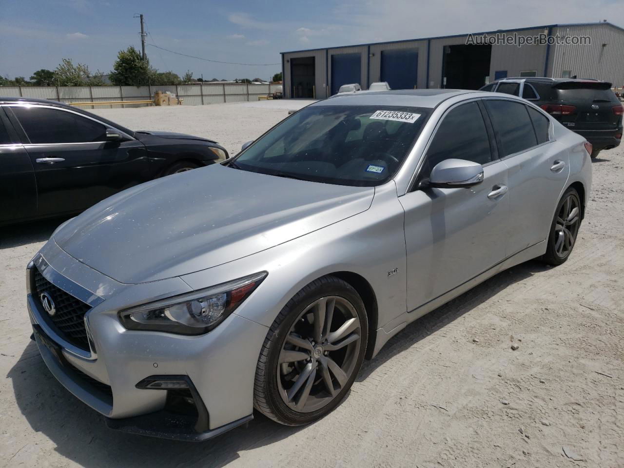 2019 Infiniti Q50 Luxe Gray vin: JN1EV7AP1KM541553