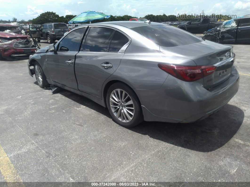 2019 Infiniti Q50 3.0t Luxe Gray vin: JN1EV7AP1KM543836