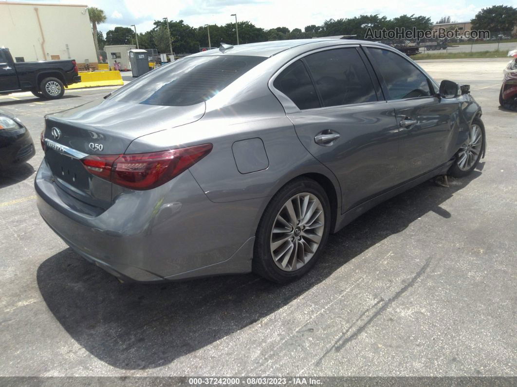 2019 Infiniti Q50 3.0t Luxe Gray vin: JN1EV7AP1KM543836