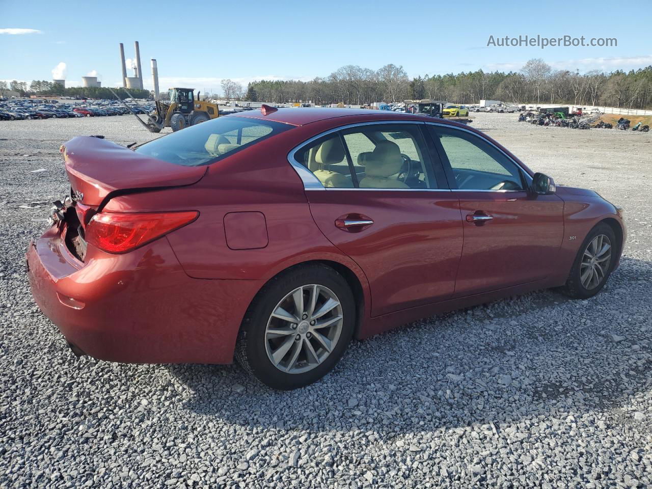 2016 Infiniti Q50 Premium Красный vin: JN1EV7AP2GM302780