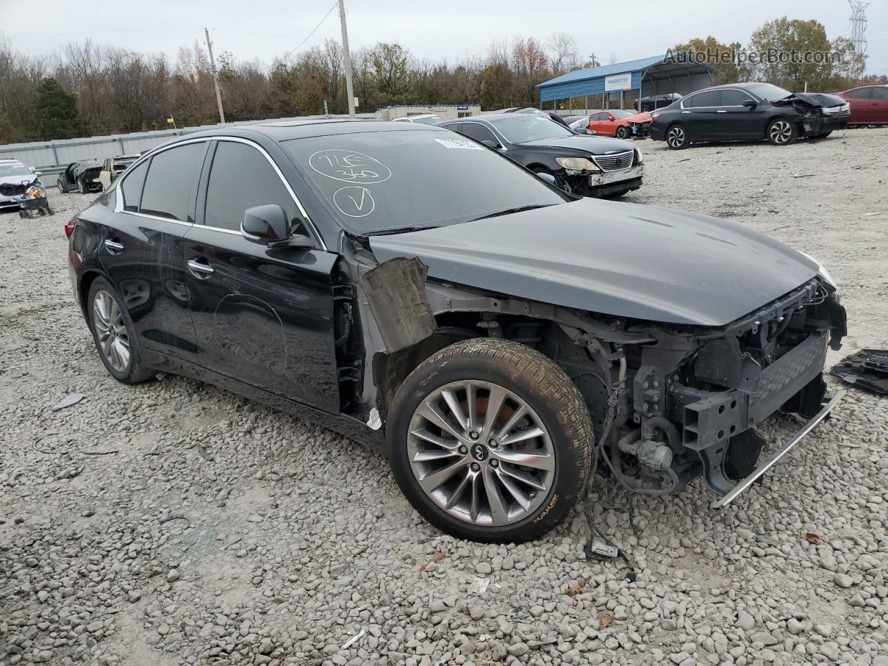 2018 Infiniti Q50 Luxe Black vin: JN1EV7AP2JM350125