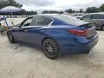 2018 Infiniti Q50 Luxe Blue vin: JN1EV7AP2JM353235