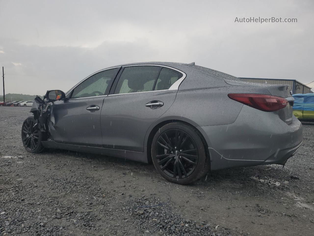 2018 Infiniti Q50 Luxe Gray vin: JN1EV7AP2JM356846