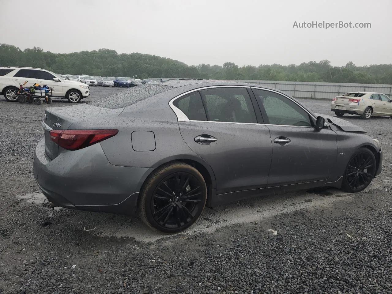 2018 Infiniti Q50 Luxe Gray vin: JN1EV7AP2JM356846