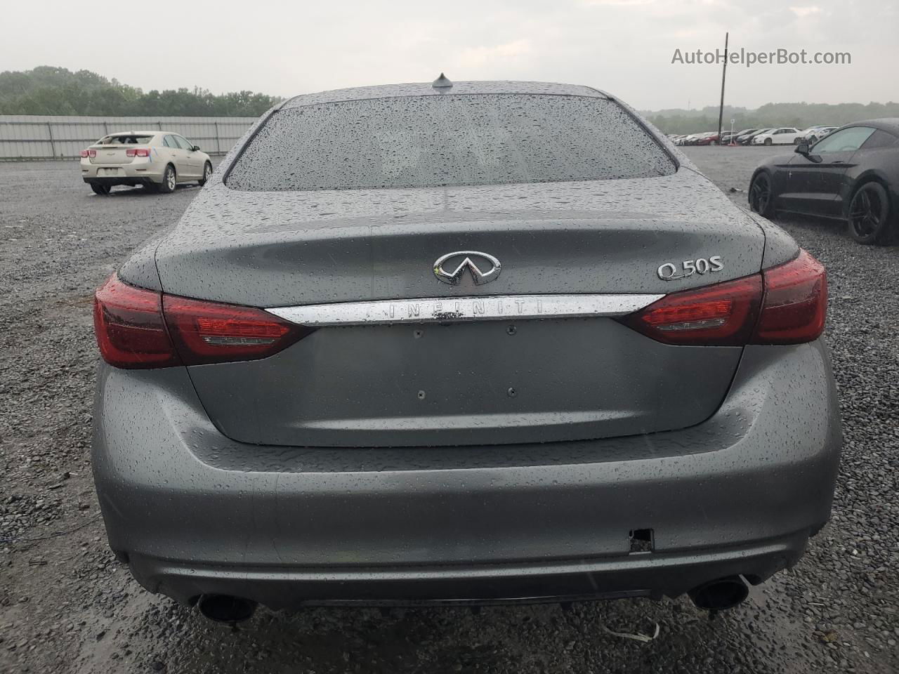 2018 Infiniti Q50 Luxe Gray vin: JN1EV7AP2JM356846