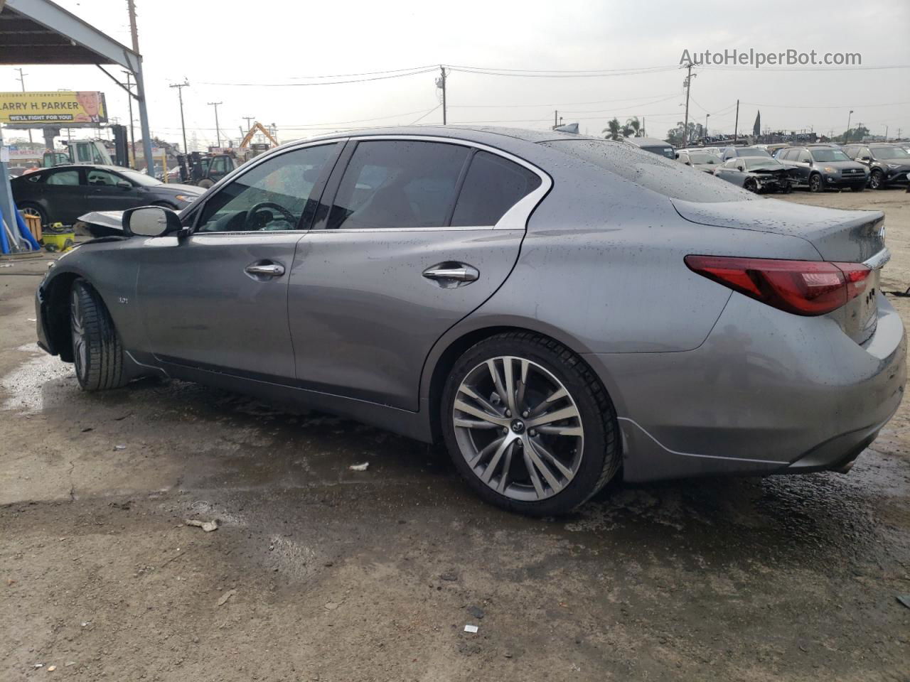 2018 Infiniti Q50 Luxe Gray vin: JN1EV7AP2JM356863