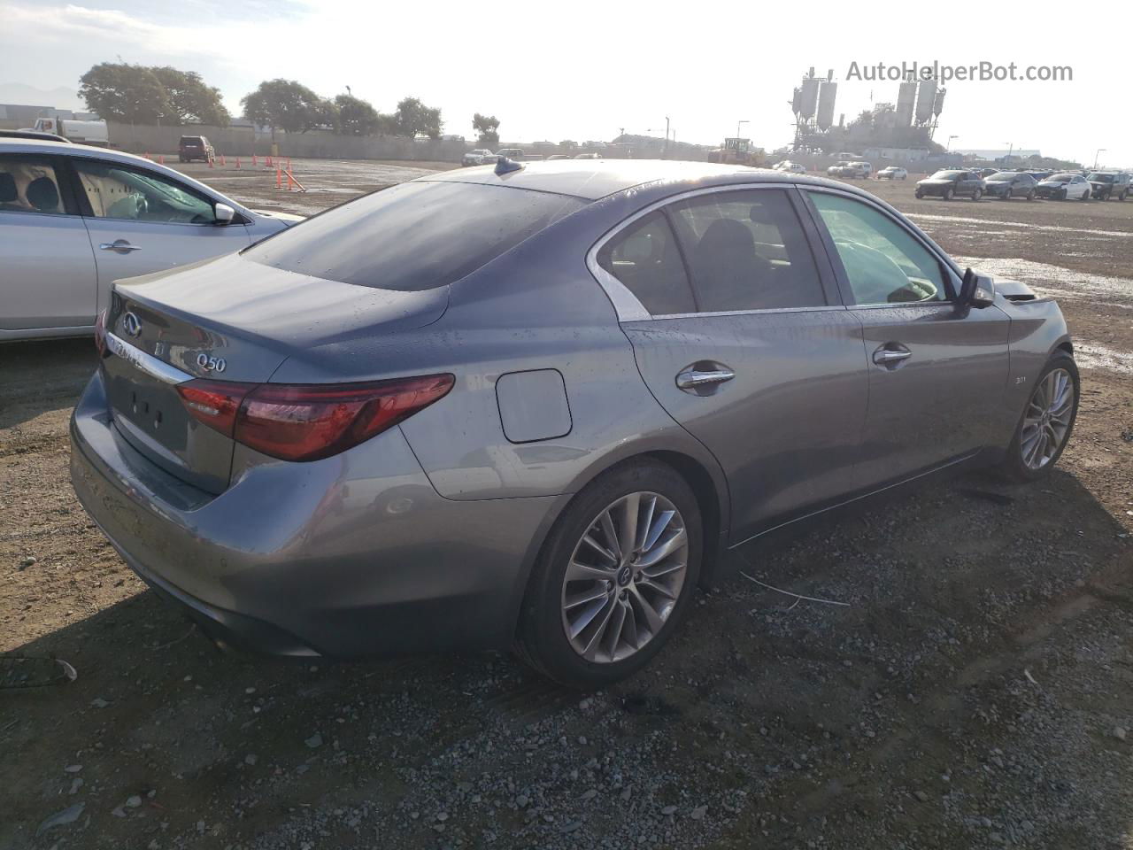 2018 Infiniti Q50 Luxe Серый vin: JN1EV7AP2JM359469