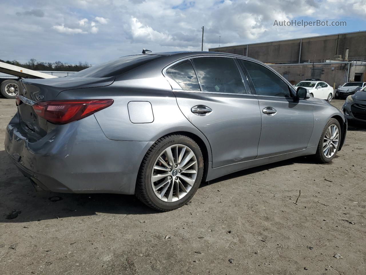 2018 Infiniti Q50 Luxe Серый vin: JN1EV7AP2JM361433