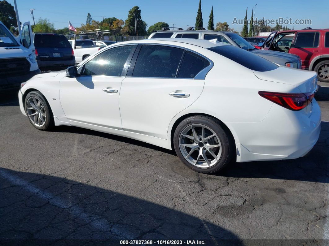 2018 Infiniti Q50 3.0t Luxe Белый vin: JN1EV7AP2JM362663