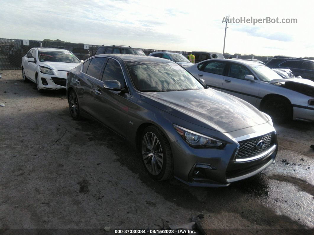 2018 Infiniti Q50 3.0t Sport Gray vin: JN1EV7AP2JM365594