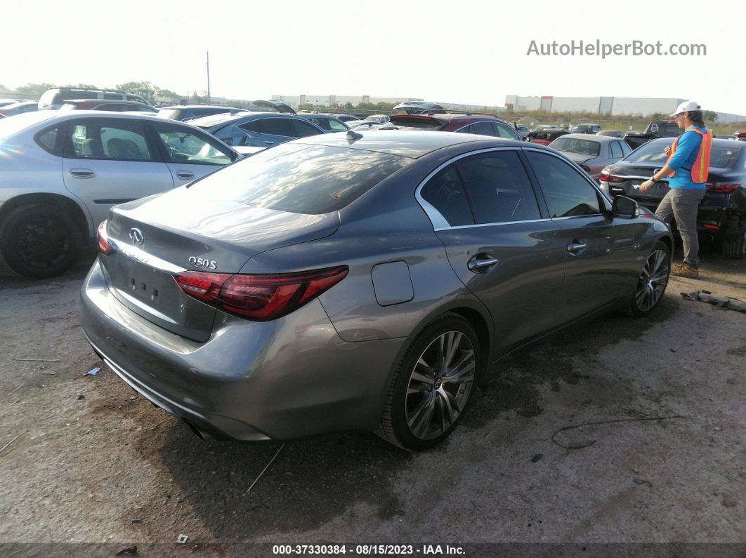 2018 Infiniti Q50 3.0t Sport Gray vin: JN1EV7AP2JM365594