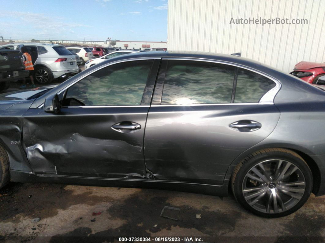 2018 Infiniti Q50 3.0t Sport Gray vin: JN1EV7AP2JM365594