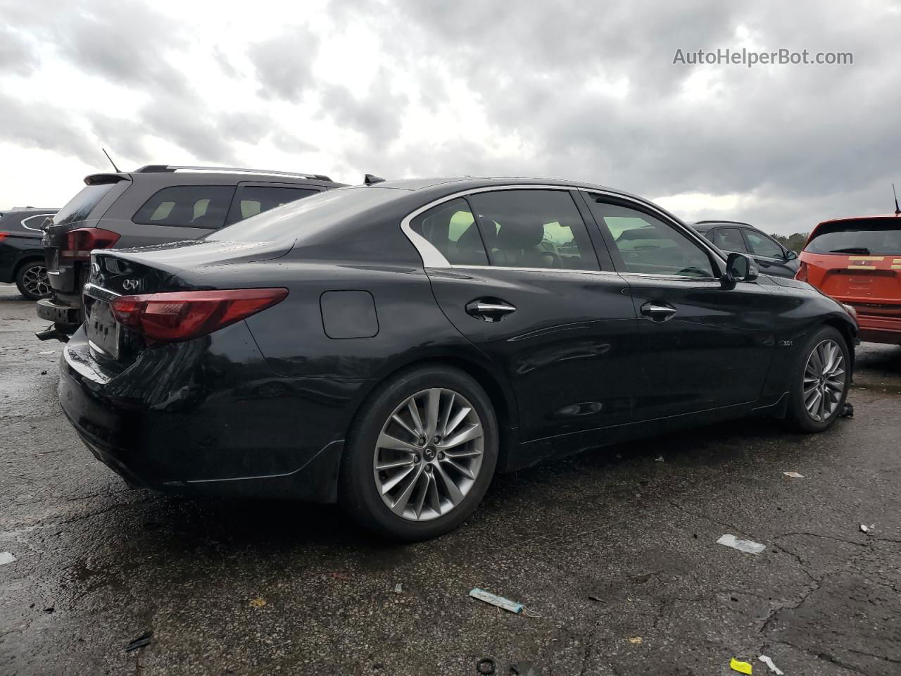 2018 Infiniti Q50 Luxe Black vin: JN1EV7AP2JM366065