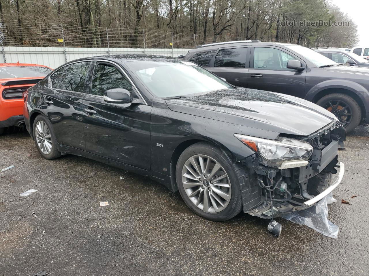 2018 Infiniti Q50 Luxe Black vin: JN1EV7AP2JM366065