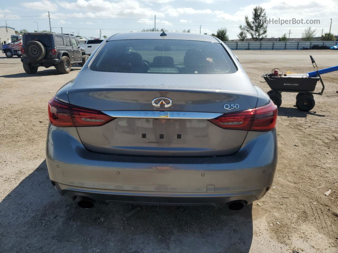 2018 Infiniti Q50 Luxe Gray vin: JN1EV7AP2JM591327