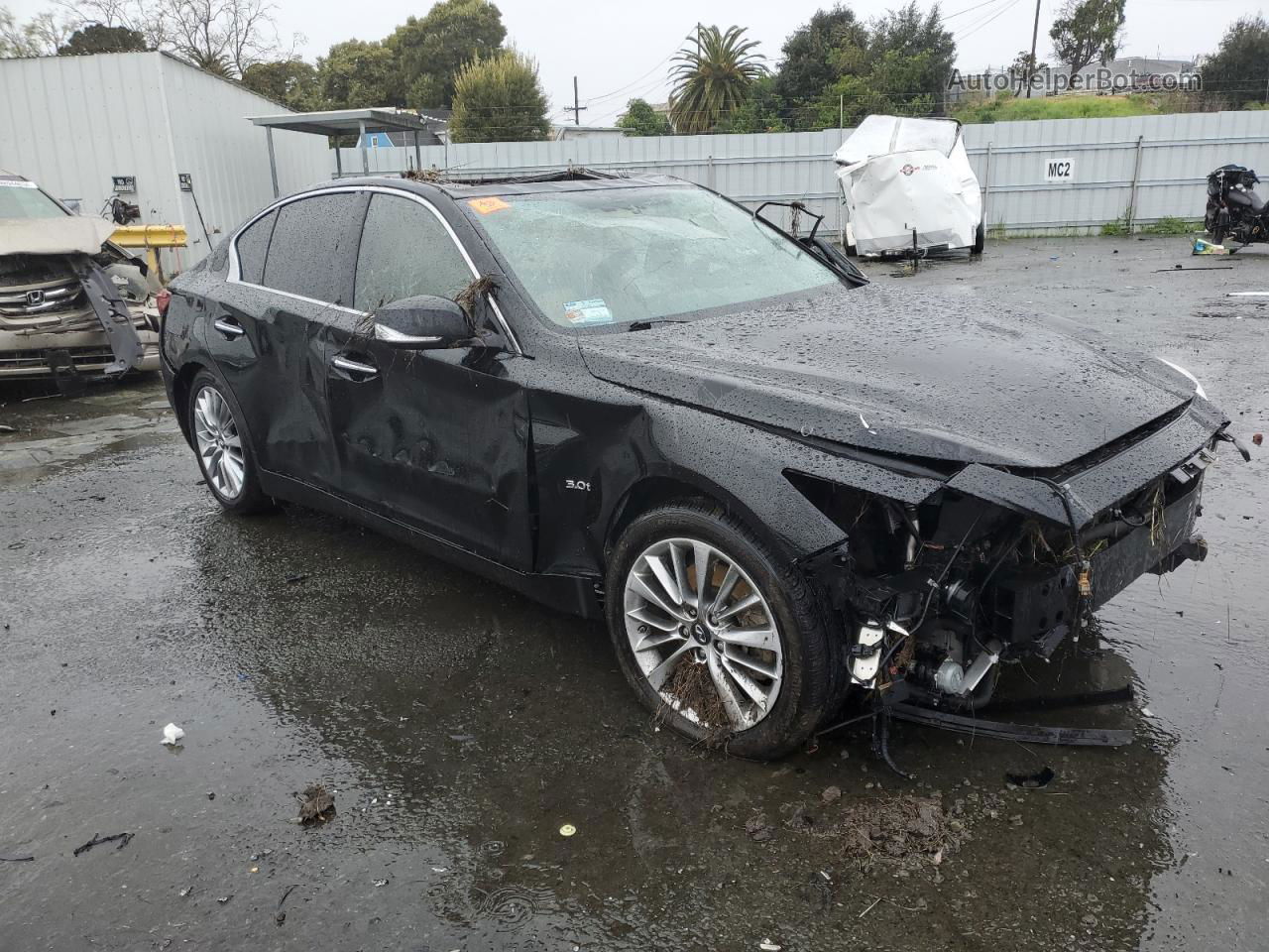 2019 Infiniti Q50 Luxe Black vin: JN1EV7AP2KM510604