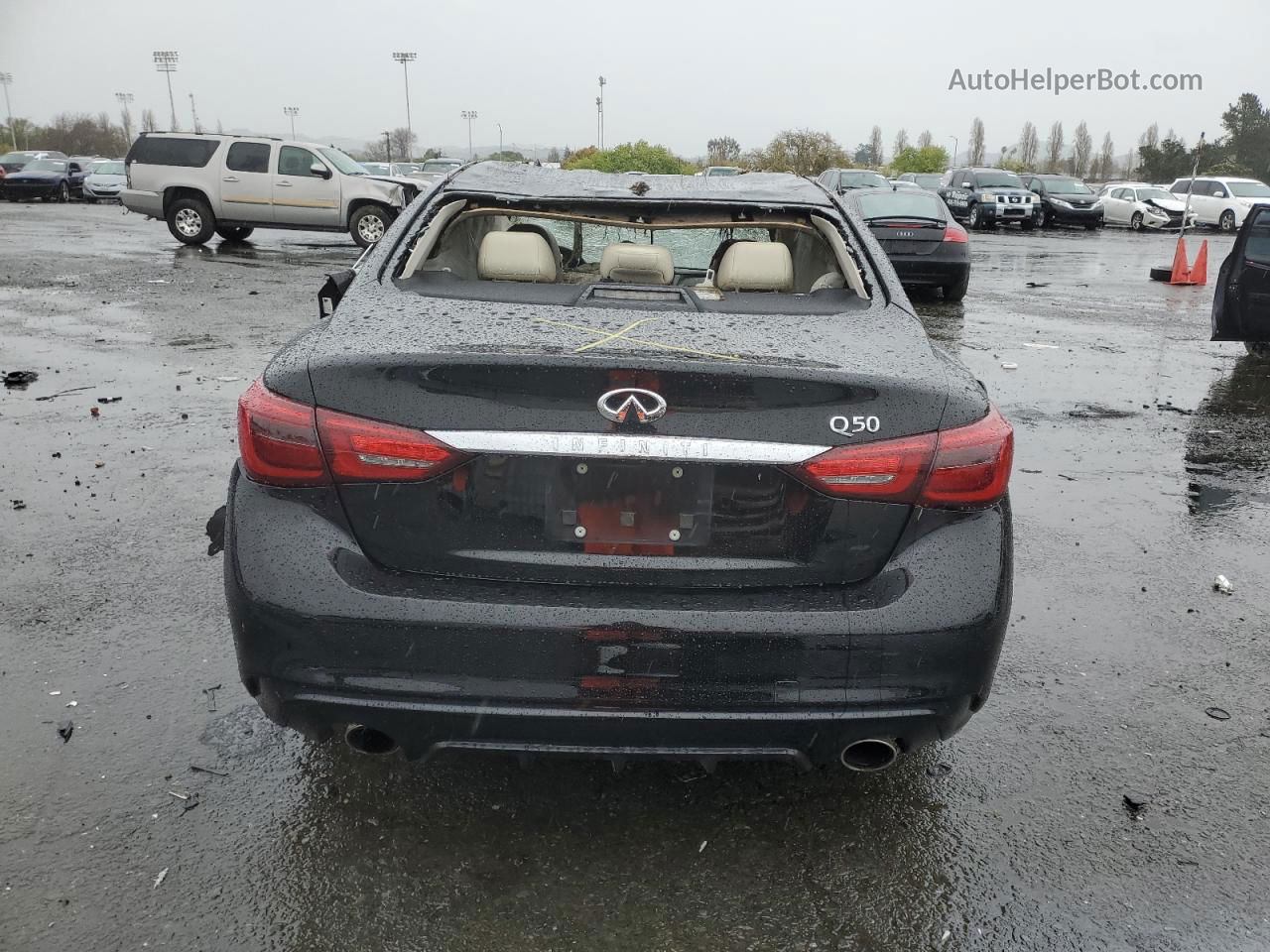 2019 Infiniti Q50 Luxe Black vin: JN1EV7AP2KM510604