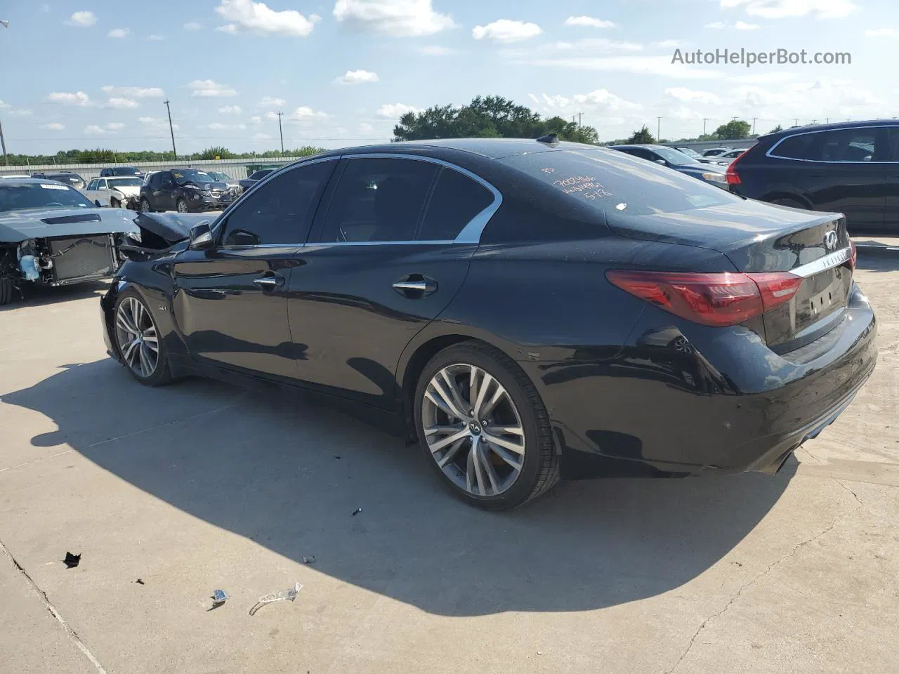 2019 Infiniti Q50 Luxe Black vin: JN1EV7AP2KM514961