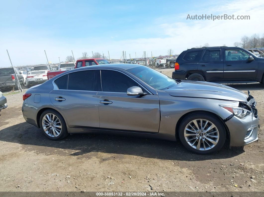 2019 Infiniti Q50 3.0t Luxe Silver vin: JN1EV7AP2KM515639