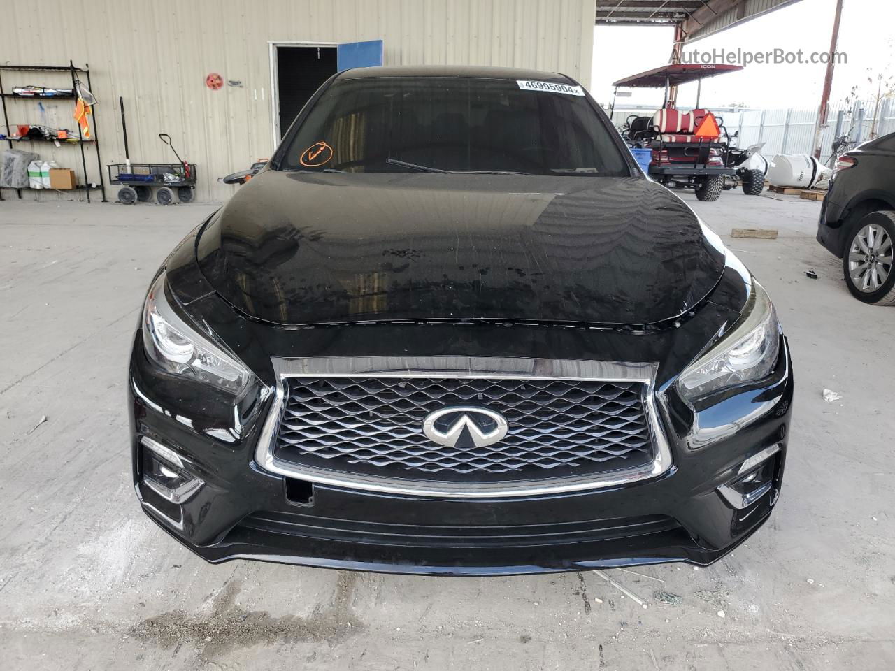 2019 Infiniti Q50 Luxe Black vin: JN1EV7AP2KM519125