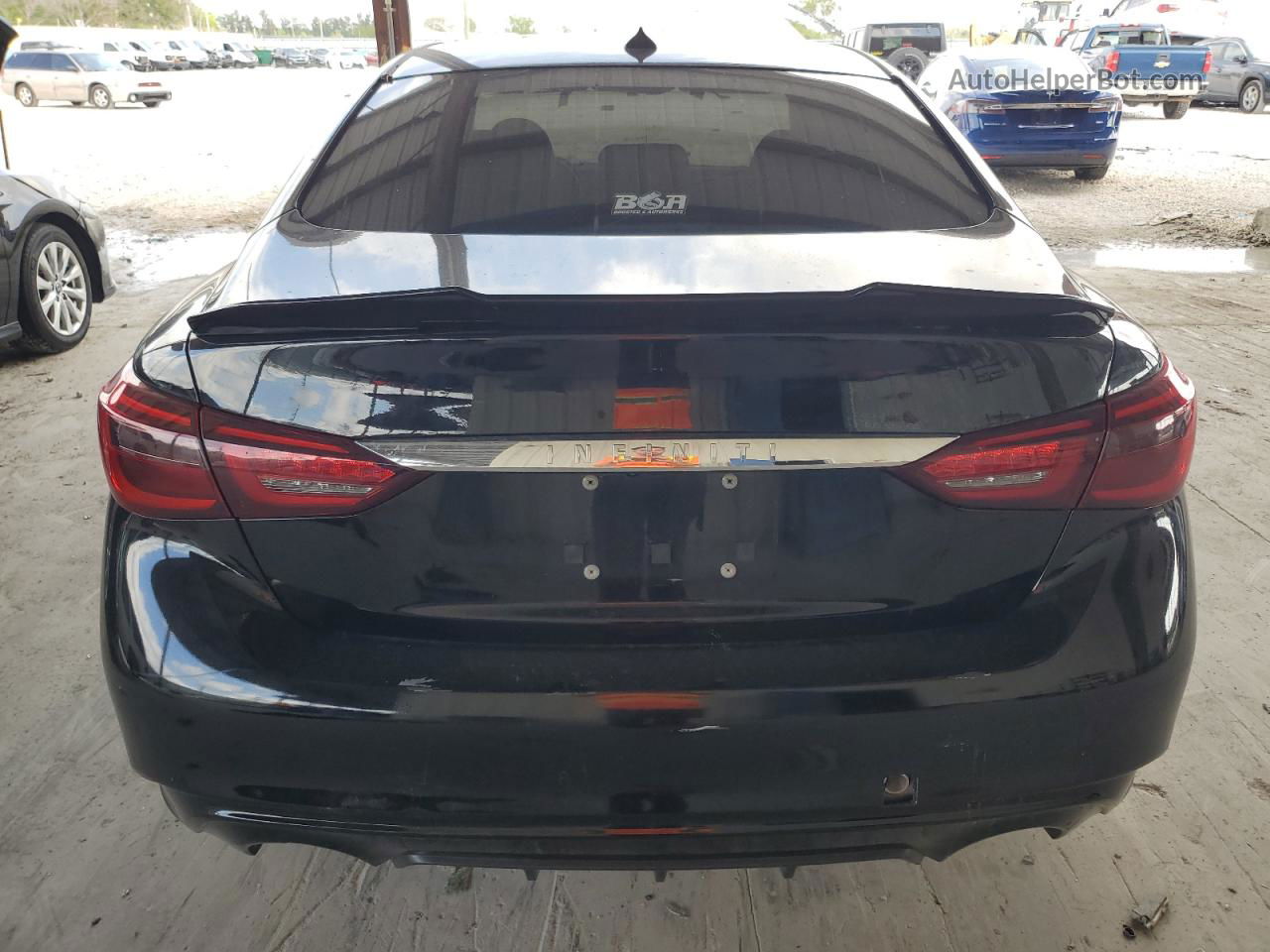 2019 Infiniti Q50 Luxe Black vin: JN1EV7AP2KM519125