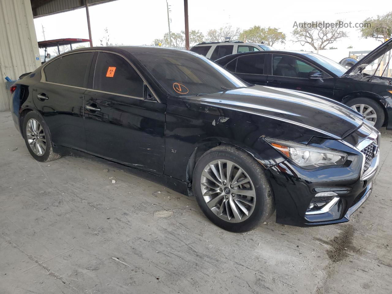 2019 Infiniti Q50 Luxe Black vin: JN1EV7AP2KM519125