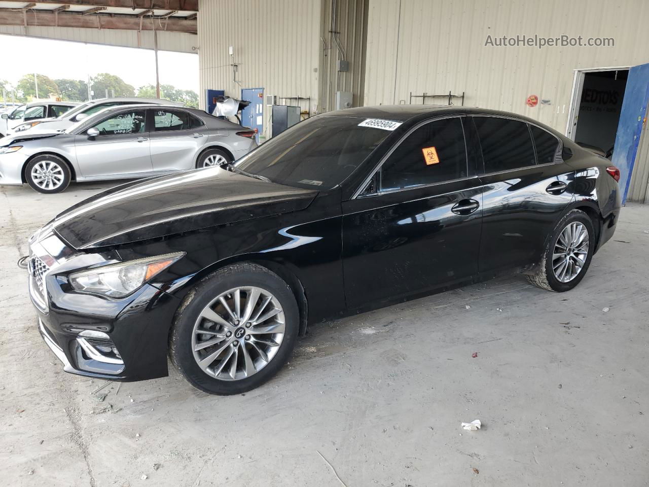 2019 Infiniti Q50 Luxe Black vin: JN1EV7AP2KM519125