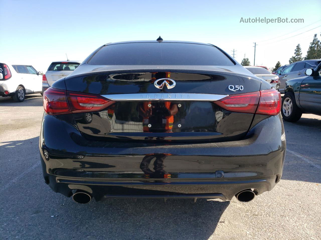 2019 Infiniti Q50 Luxe Черный vin: JN1EV7AP2KM519545