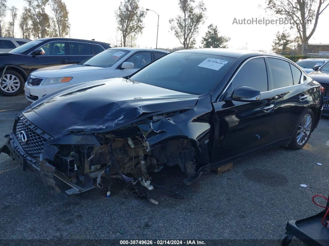 2019 Infiniti Q50 3.0t Luxe Черный vin: JN1EV7AP2KM542257