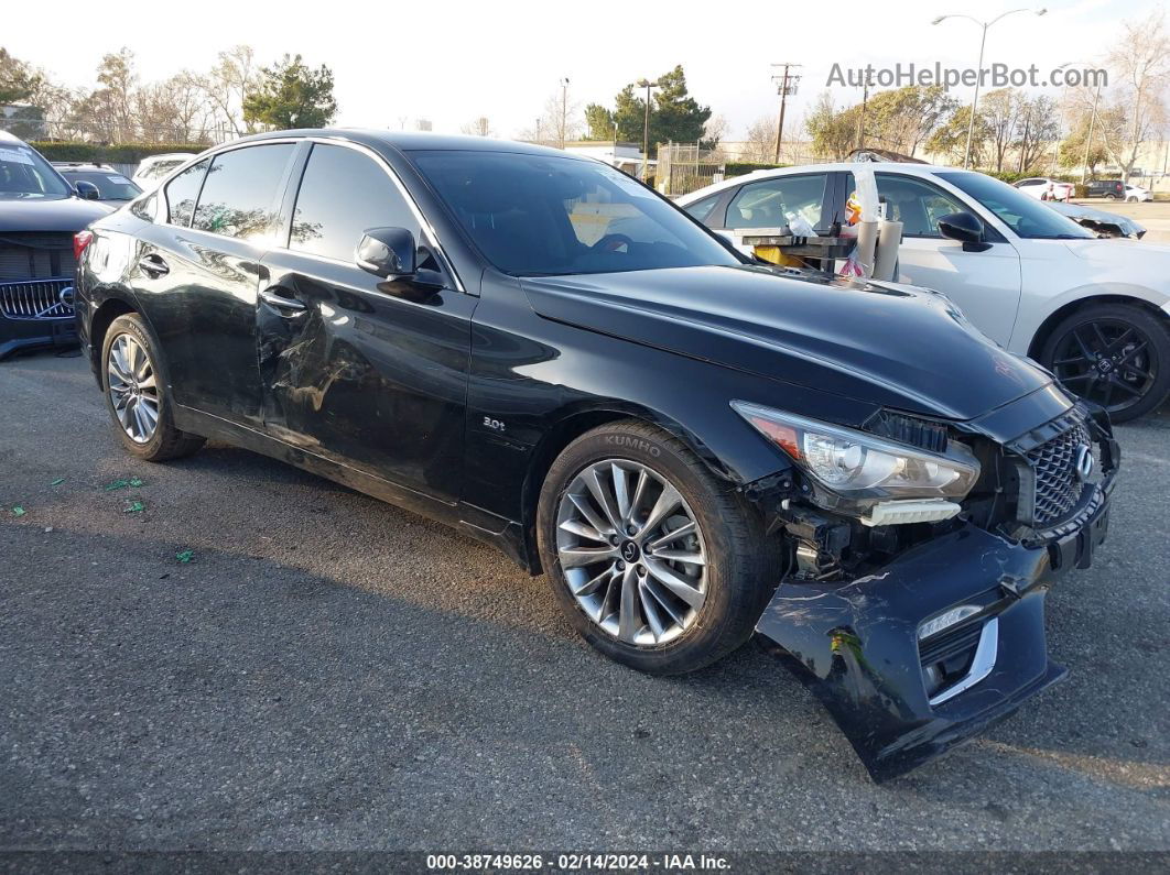 2019 Infiniti Q50 3.0t Luxe Black vin: JN1EV7AP2KM542257