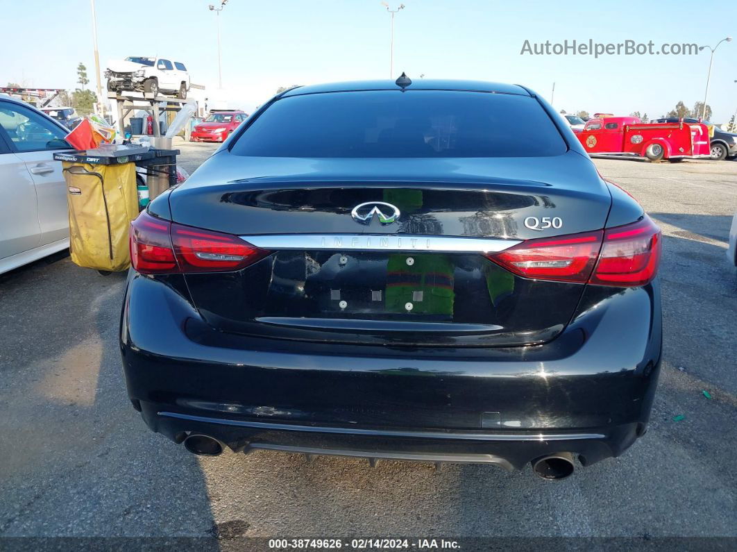 2019 Infiniti Q50 3.0t Luxe Черный vin: JN1EV7AP2KM542257