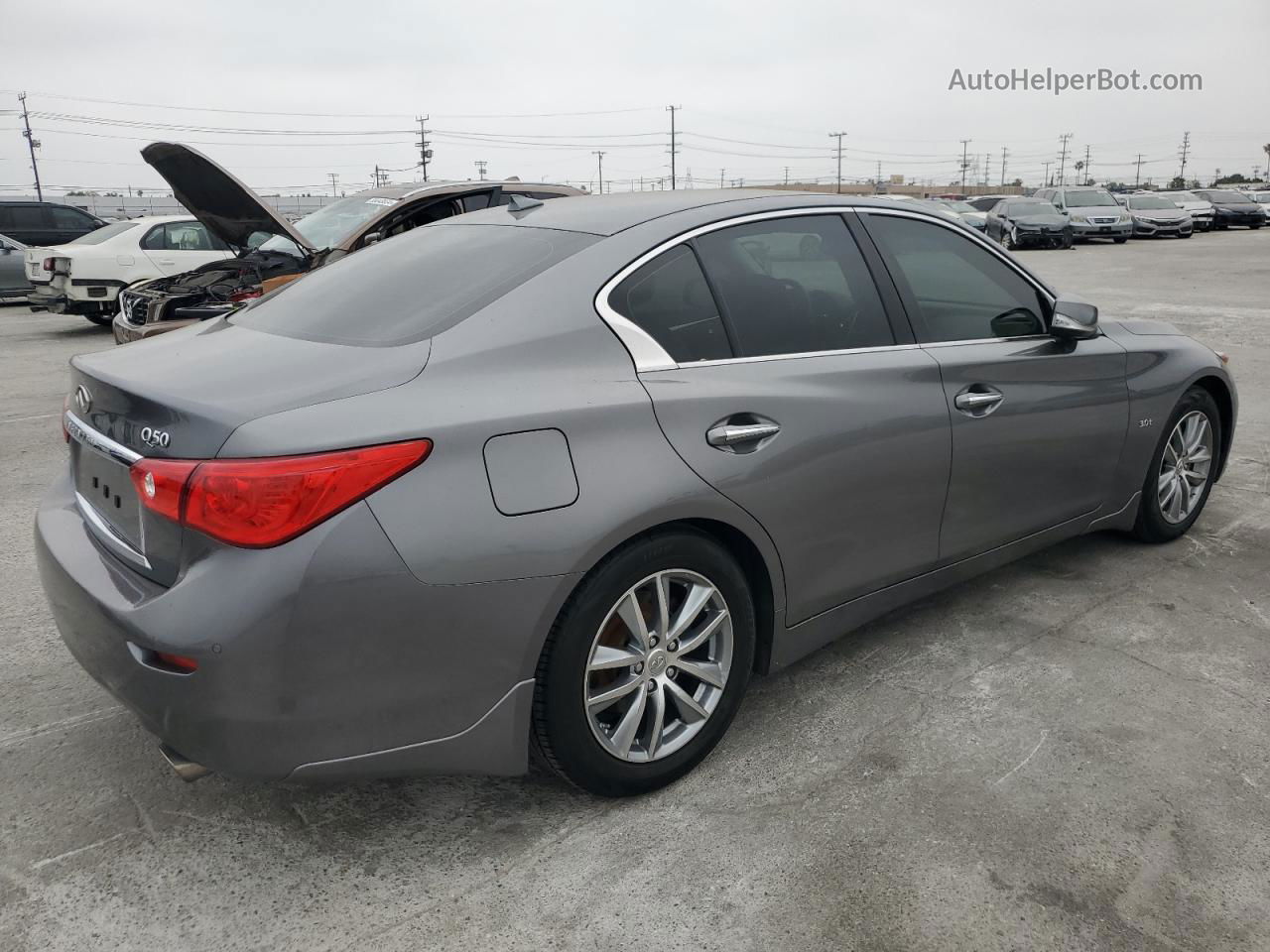 2016 Infiniti Q50 Premium Серый vin: JN1EV7AP3GM301119