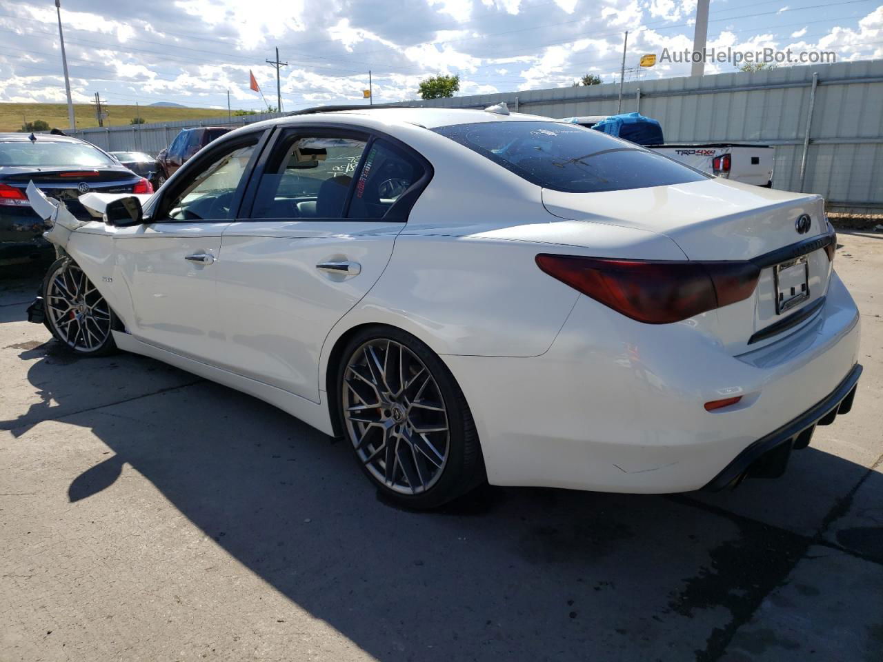 2016 Infiniti Q50 Premium White vin: JN1EV7AP3GM301928