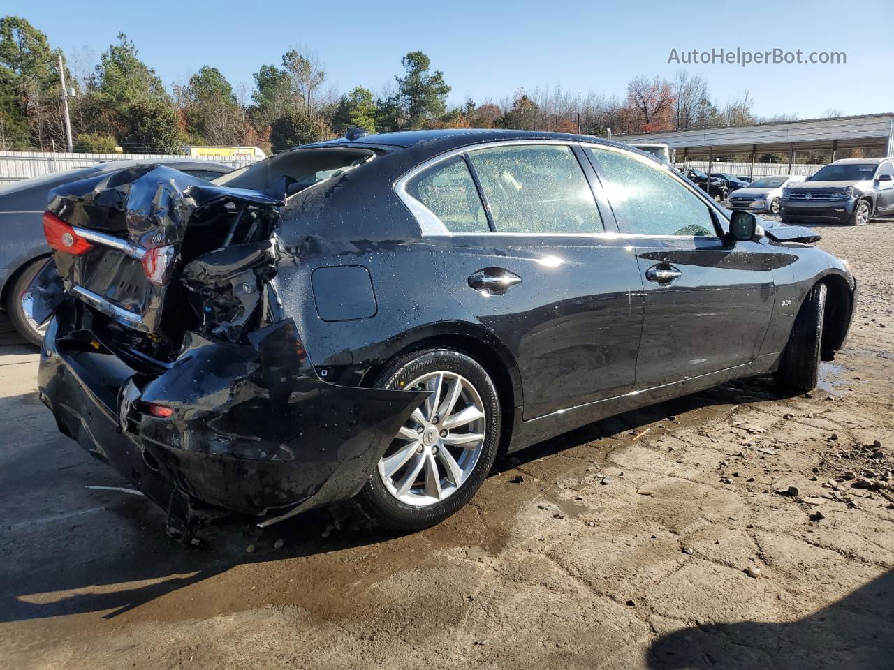 2016 Infiniti Q50 Premium Черный vin: JN1EV7AP3GM302416