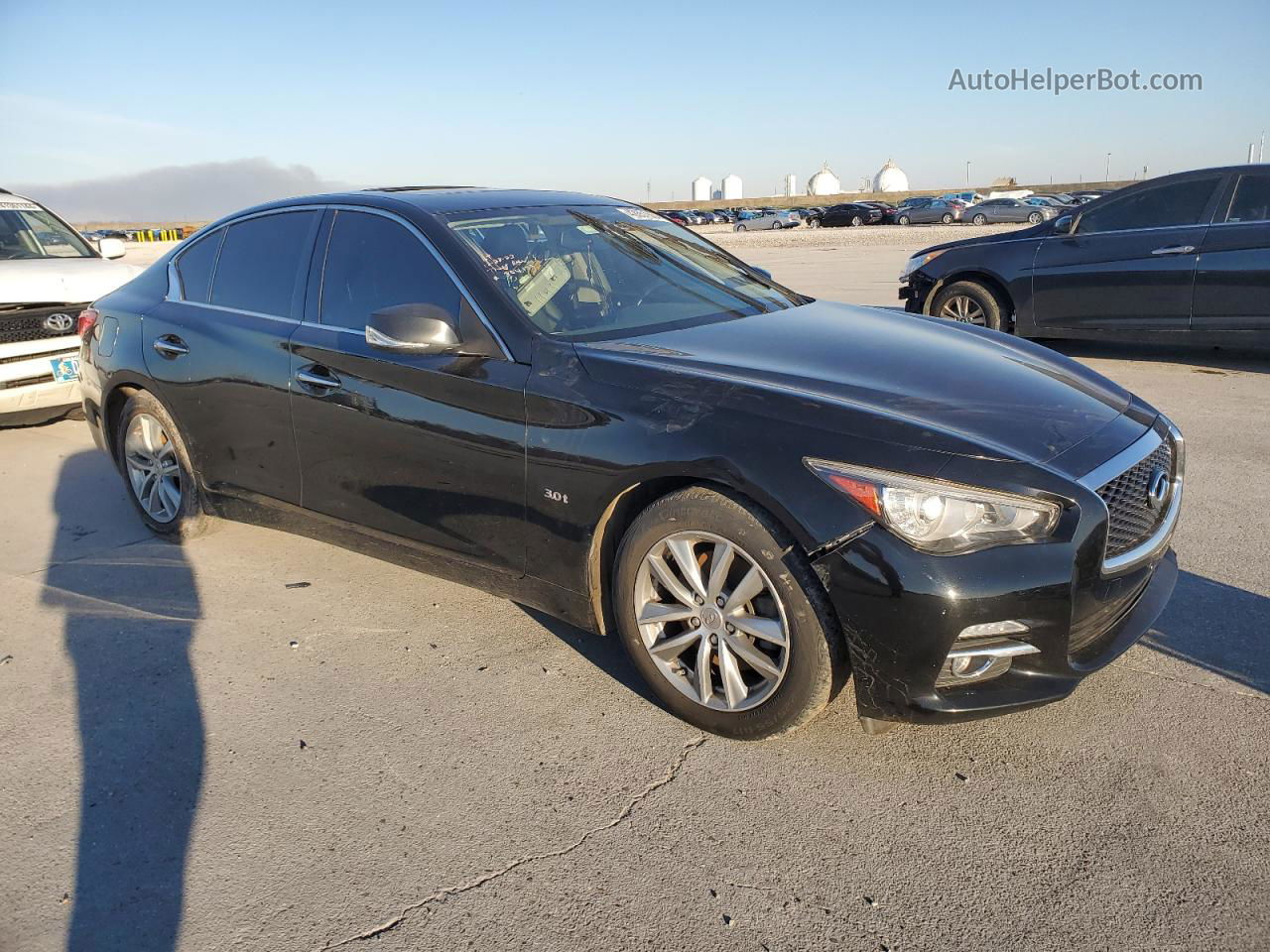 2016 Infiniti Q50 Premium Черный vin: JN1EV7AP3GM304179