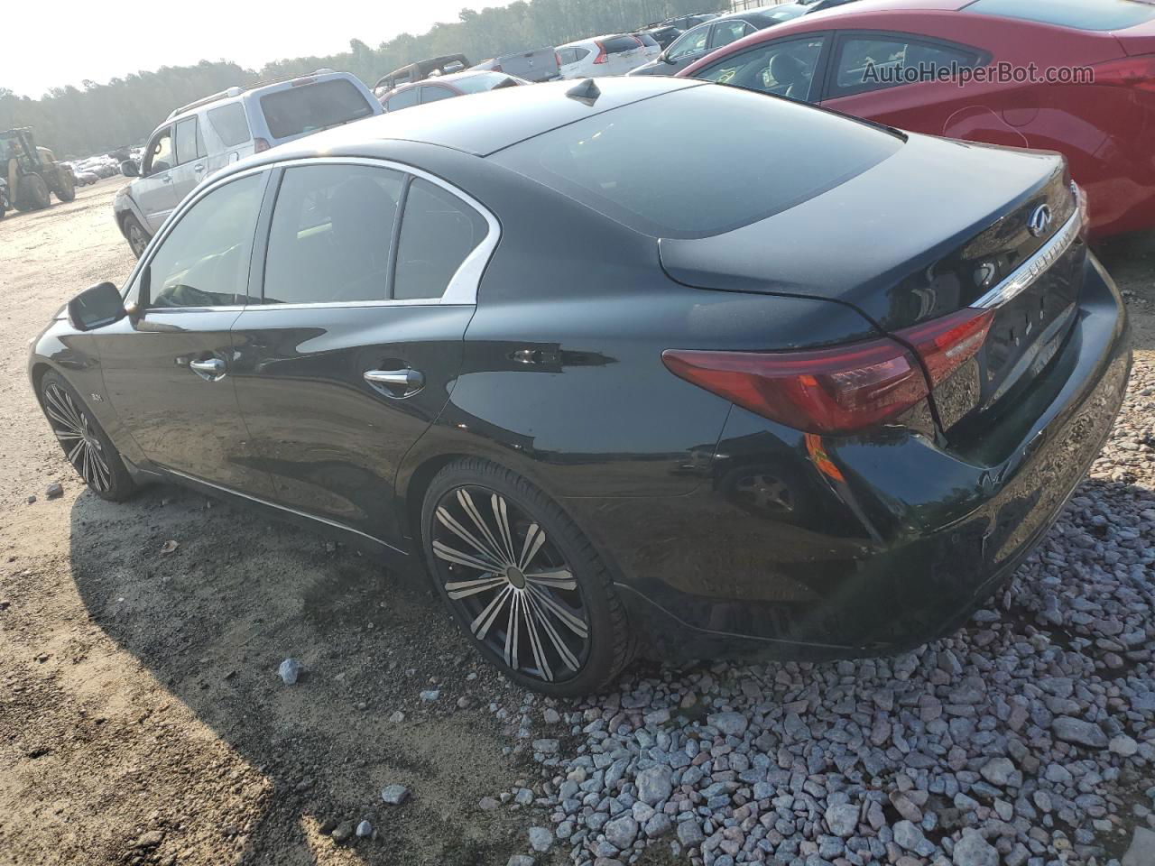 2018 Infiniti Q50 Luxe Черный vin: JN1EV7AP3JM350800