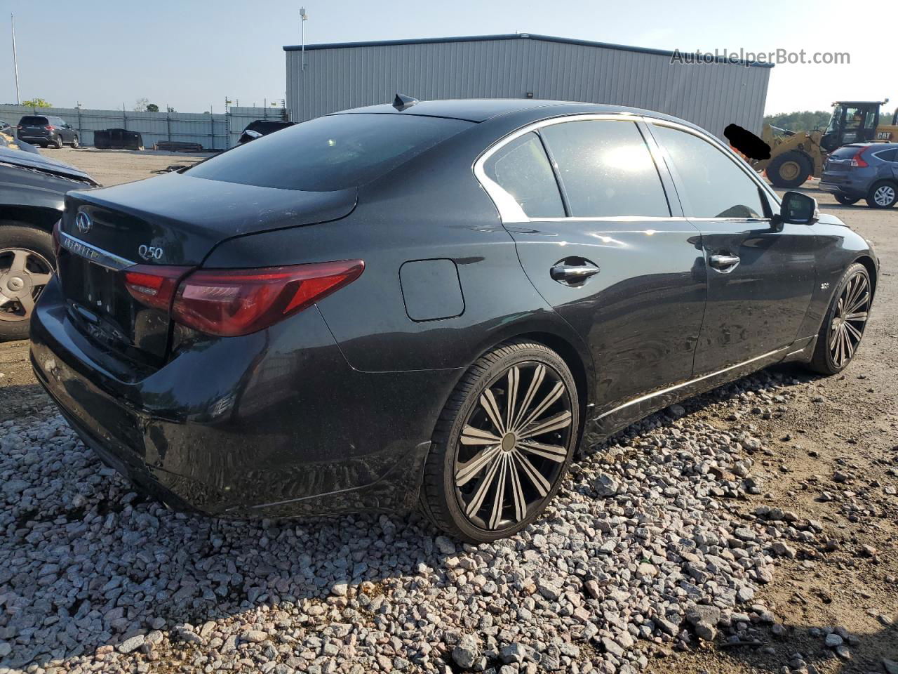 2018 Infiniti Q50 Luxe Черный vin: JN1EV7AP3JM350800