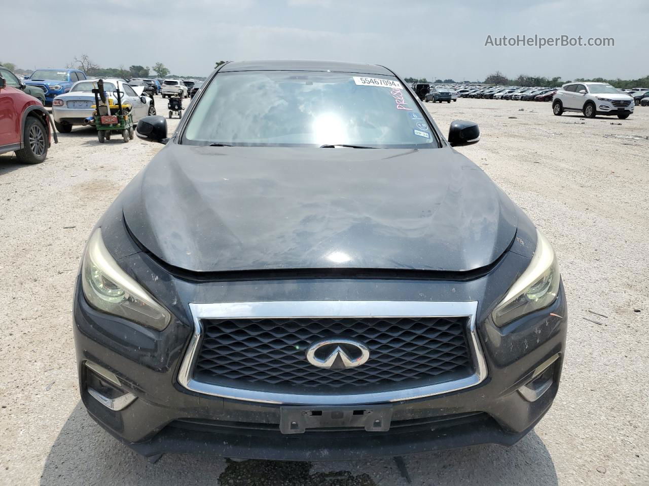 2018 Infiniti Q50 Luxe Black vin: JN1EV7AP3JM350909