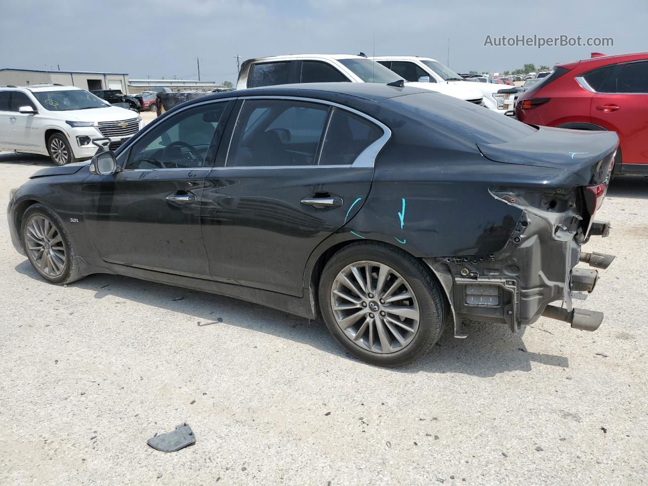 2018 Infiniti Q50 Luxe Black vin: JN1EV7AP3JM350909