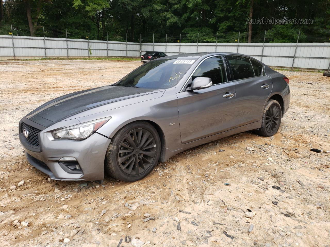 2018 Infiniti Q50 Luxe Серый vin: JN1EV7AP3JM357536