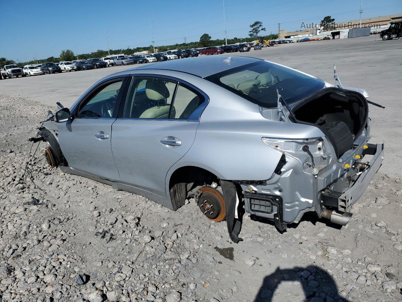 2018 Infiniti Q50 Luxe Silver vin: JN1EV7AP3JM358329