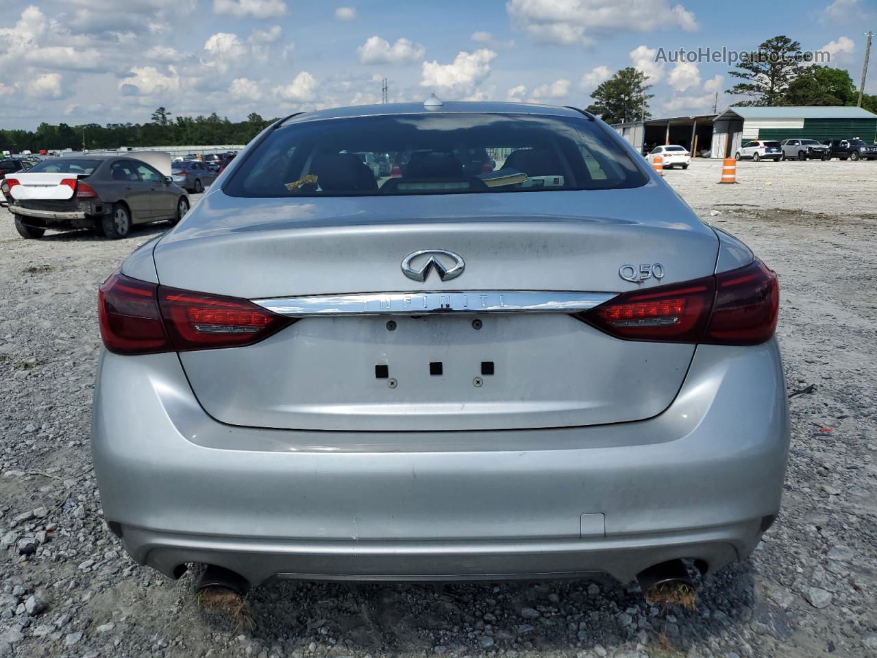 2018 Infiniti Q50 Luxe Silver vin: JN1EV7AP3JM364096