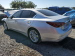 2018 Infiniti Q50 Luxe Серебряный vin: JN1EV7AP3JM365376