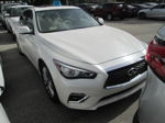 2019 Infiniti Q50 3.0t Luxe White vin: JN1EV7AP3KM513737