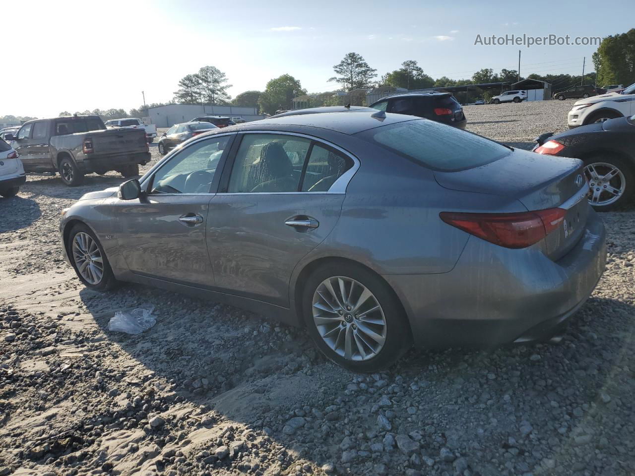 2019 Infiniti Q50 Luxe Silver vin: JN1EV7AP3KM515617